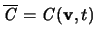 $\overline{{\mathbf{\mathit C}}} = {\mathbf{\mathit C}}({\mathbf v},t)$